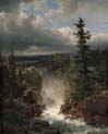 landscape with torrent
